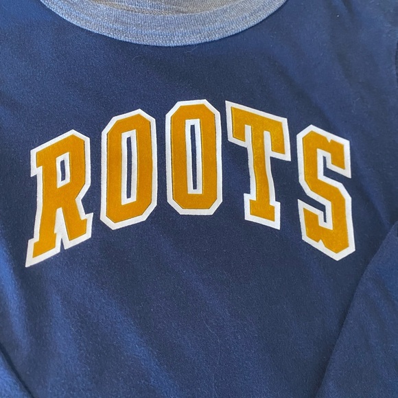 Roots Boys Blue Crewneck Long Sleeve Regular‎ Fit Classic Shirt Top Size 4T - Picture 3 of 5
